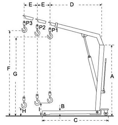 LES Engine Crane LES - Lifting Equipment Store 