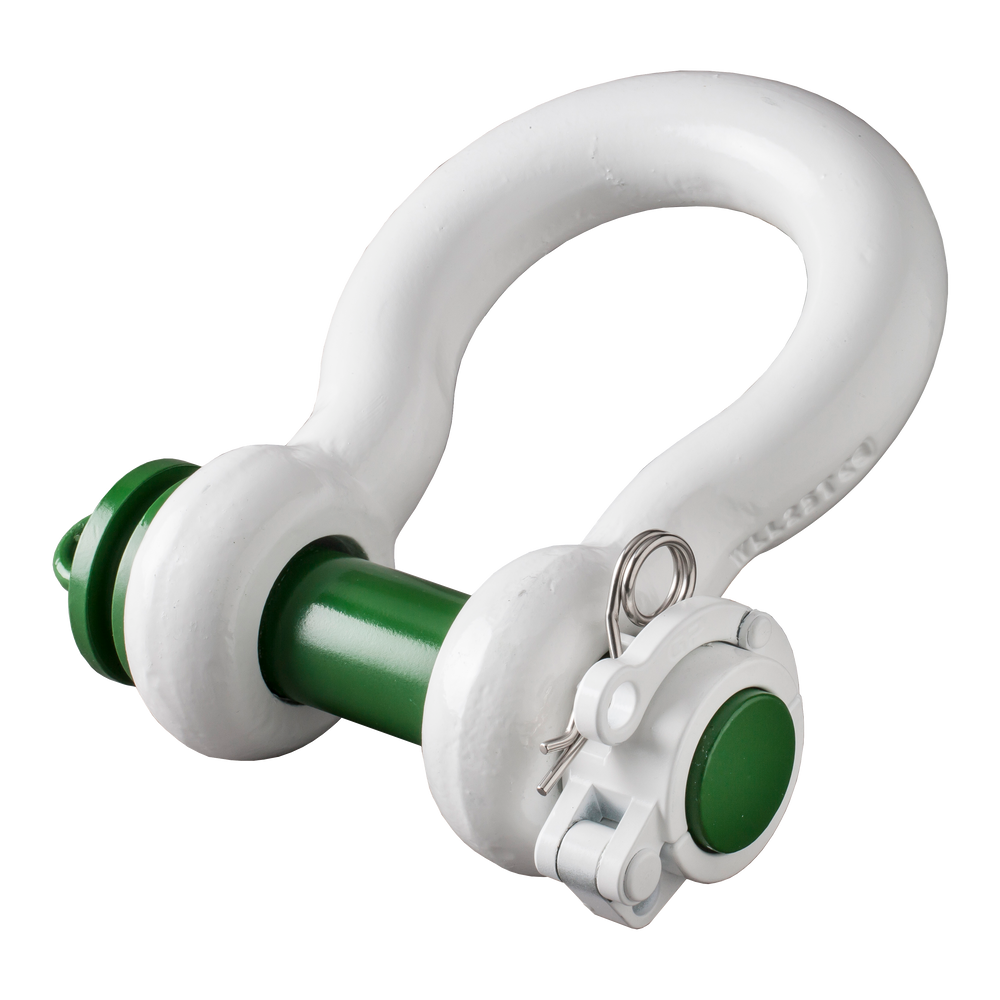 Green Pin ROV Release Polar Shackles With Locking Clamp