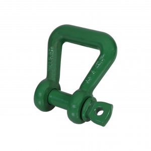 Green Pin Grade 8 Web Sling Shackle with Screw Collar Pin