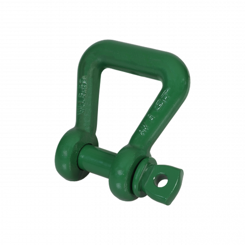 Green Pin Grade 8 Web Sling Shackle with Screw Collar Pin
