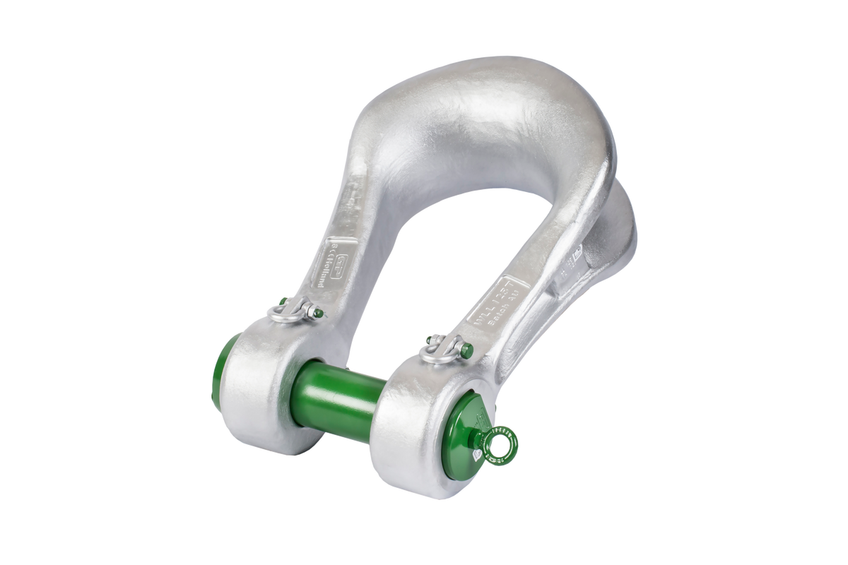 Green Pin Power Sling Shackle with Safety Nut & Bolt Pin