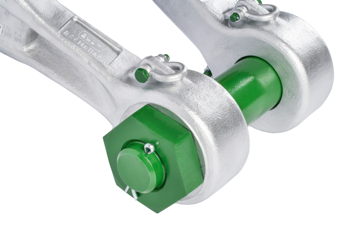 Green Pin Power Sling Shackle with Safety Nut & Bolt Pin