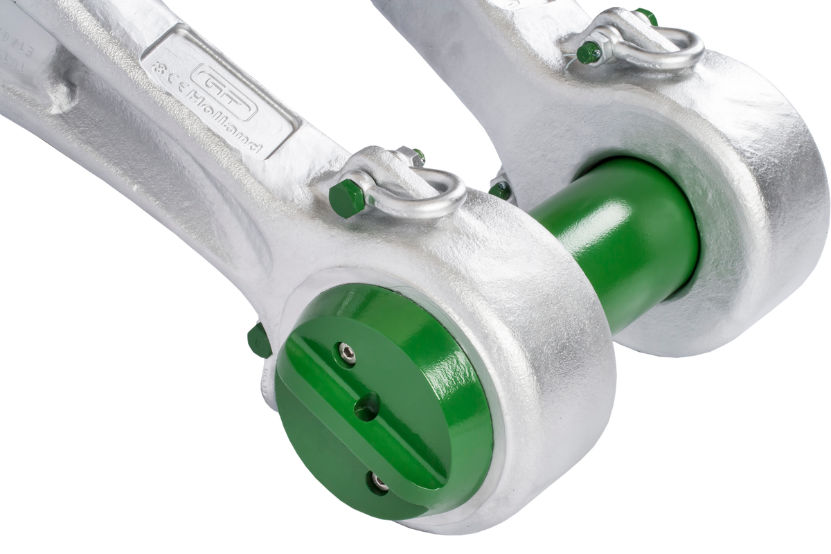 Green Pin Power Sling Shackle with Safety Nut & Bolt Pin