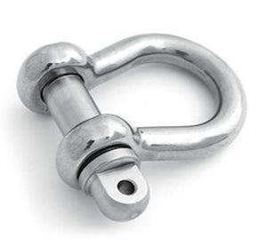 Stainless Steel Bow Shackles With Standard Collar Pin Type A