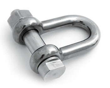 Stainless Steel D Shackles With E Type Safety Pin & Nylok Nut