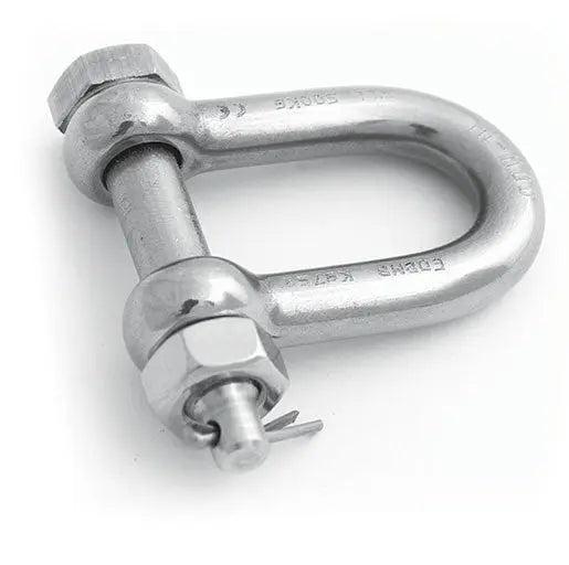 Stainless Steel D Shackles E Type With Safety Pin 316 High Corrosion Petersen 