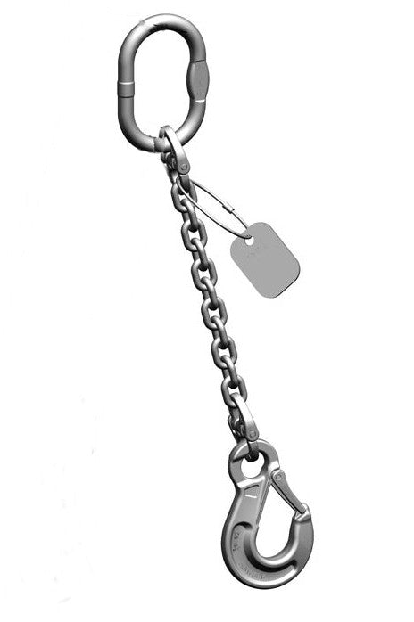 Pewag Grade 6 1 Leg 8mm Stainless Steel Chain Sling 1.60 Tonne