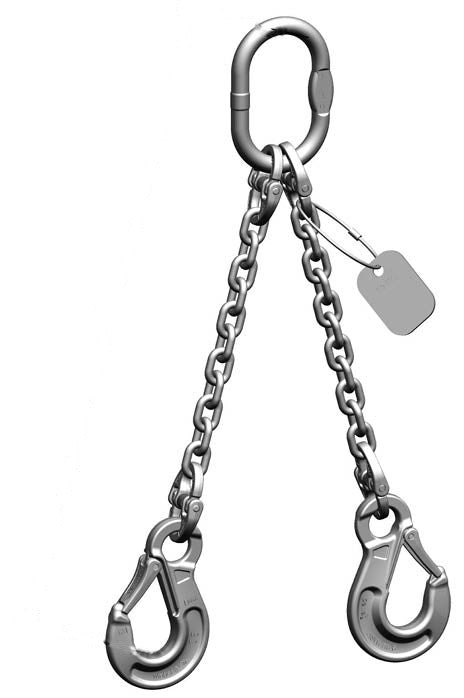 Pewag Grade 6 2 leg 10mm Stainless Steel Chain Sling 3.50 Tonne