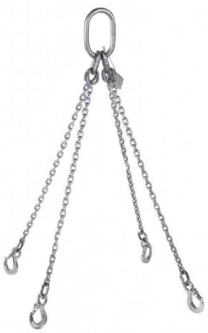 Pewag Grade 6 4 Leg 5mm Stainless Steel Chain Sling 1.05 Tonne