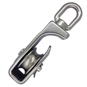 Stainless Steel Single Pulley Block with Open Side