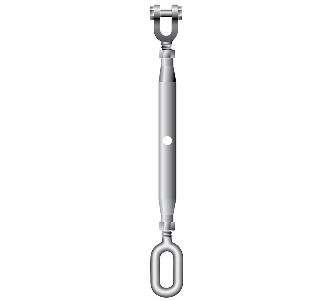 Galvanised Rigging Screws- Jaw/Eye (Metric) George Taylor 