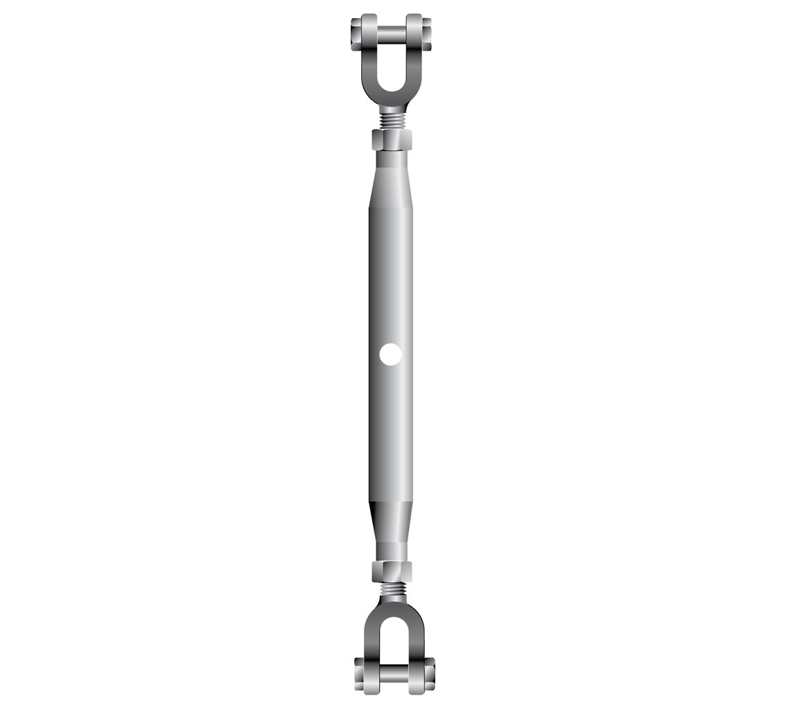 Galvanised Rigging Screw- Jaw/Jaw (Metric) George Taylor 