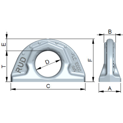 RUD L-ABA Lashing Point For Welding RUD 