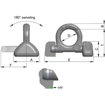 RUD LRBS-FIX Load Ring For Welding Circumferential Weld Seam RUD 