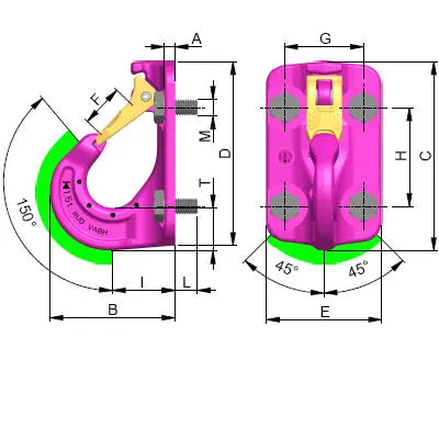 RUD VABH-B Excavator Hook RUD 