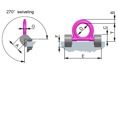 RUD VRBK Load Ring For 90˚ Corners RUD 