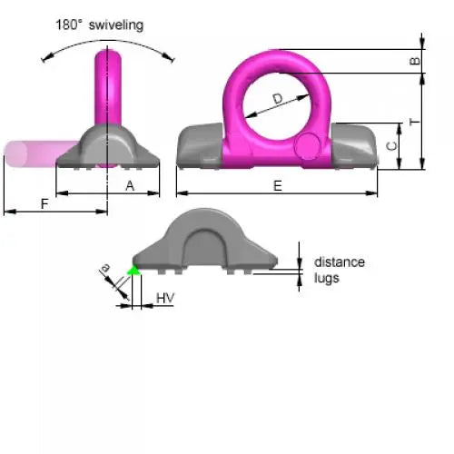 RUD VRBS Load Ring For Welding RUD 