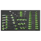 Sealey Tool Chest Combination 16 Drawer with Ball-Bearing Slides - Black/Grey & 398pc Tool Kit Sealey 
