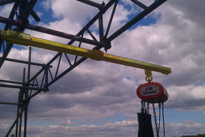 Scaffold Runway System For Hoists