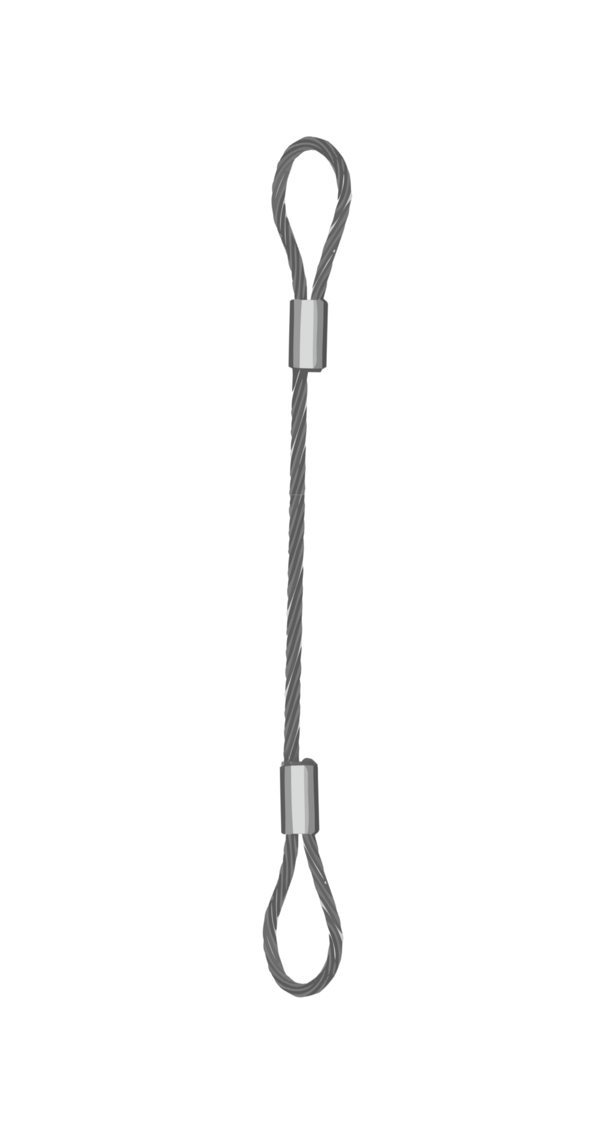 Single Leg 8mm Wire Rope Sling 0.8 Tonnes