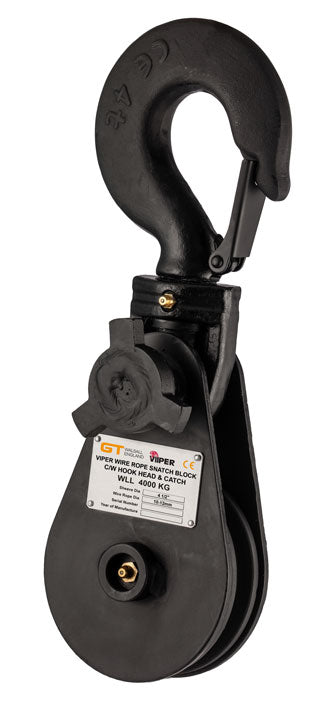 Lightweight Oil Industry Snatch Block- Hook Head