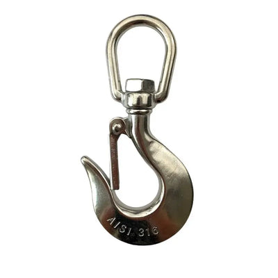 Stainless Steel Swivel Hook with Safety Catch Stainlok Stainless Steel Products 