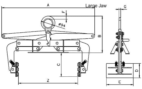 Camlok TBG/TST Block Grabs Camlok 