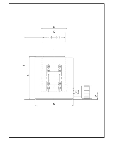 Tecpos 'Shorty' Low Profile Hydraulic Cylinders Tecpos 