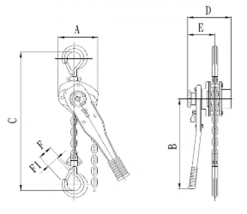 Tiger SS19 Subsea Ratchet Lever Hoist Tiger 