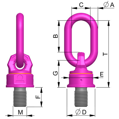 RUD VWBG Load Ring, Metric Thread RUD 