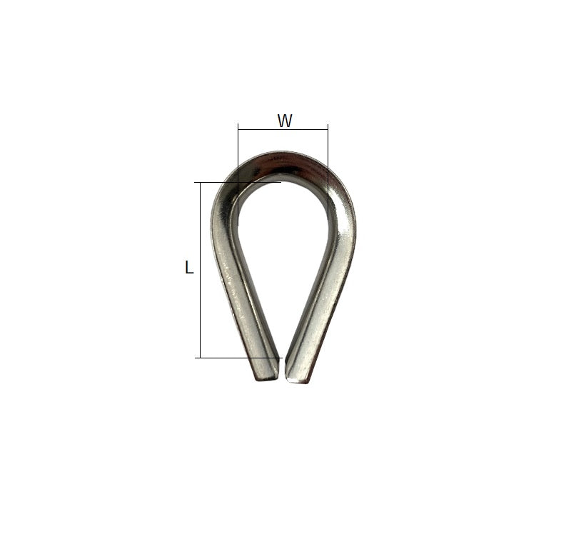 Stainless Steel Wire Rope Thimble Stainlok Stainless Steel Products 